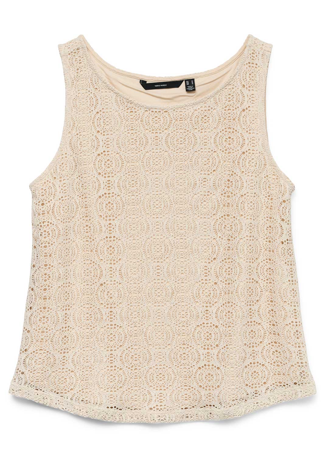 Maya Lace Vest in Cream