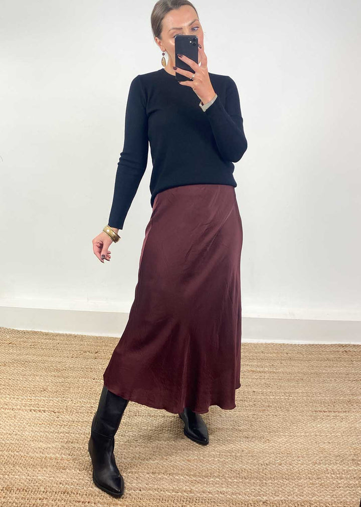 Sarah Basic Knit Top Black