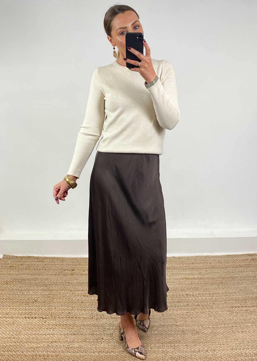 Silky Skirt Chocolate