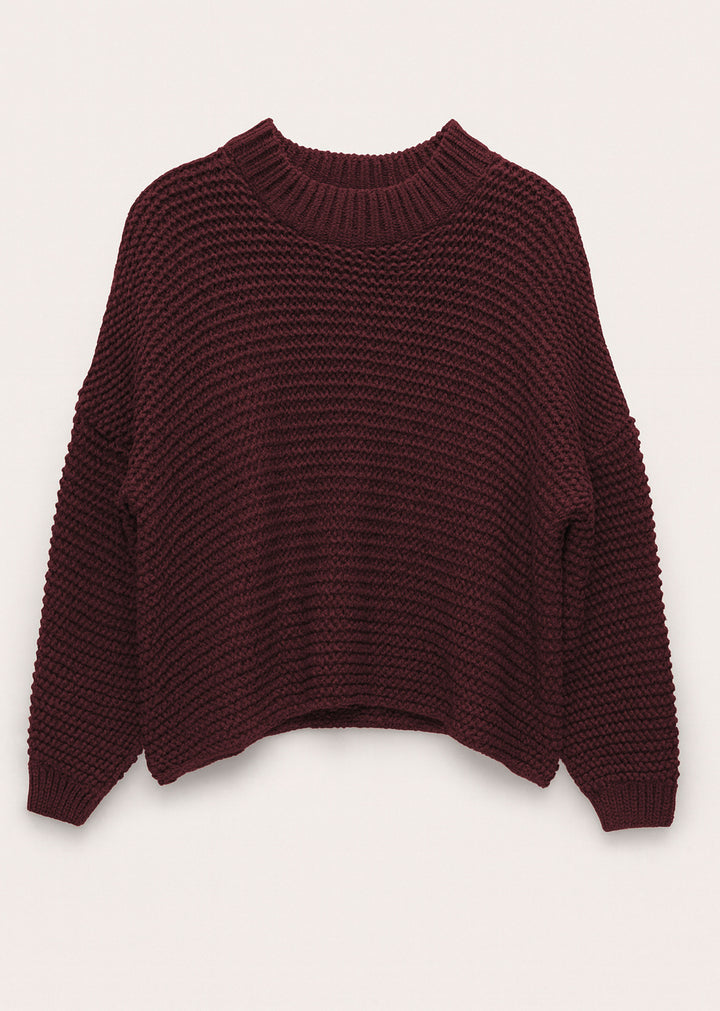 Knit Jumper Burgundy