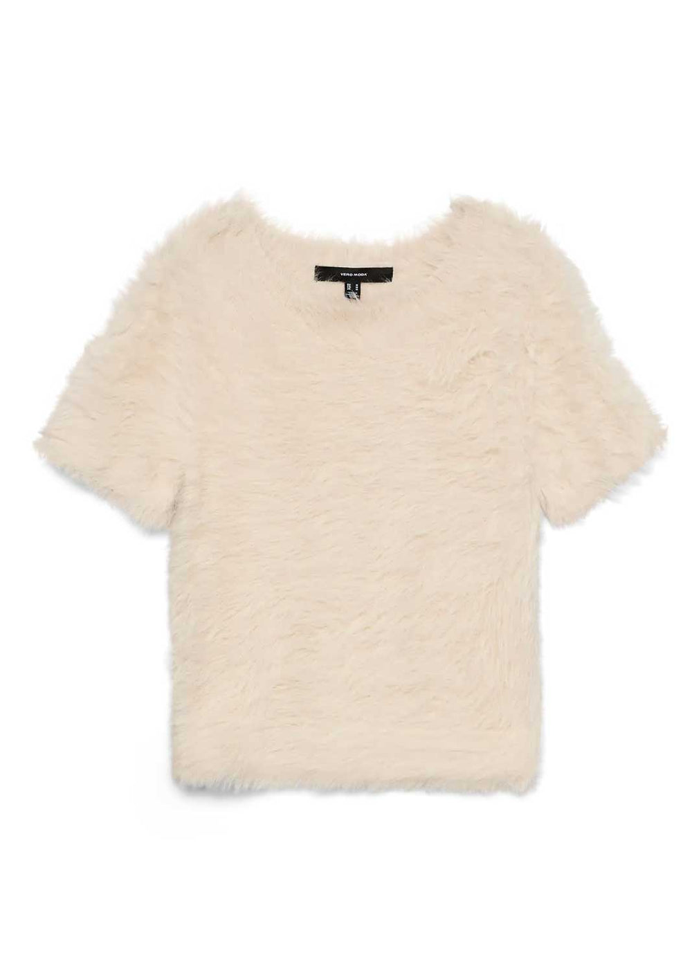 Faux Fur Top Cream