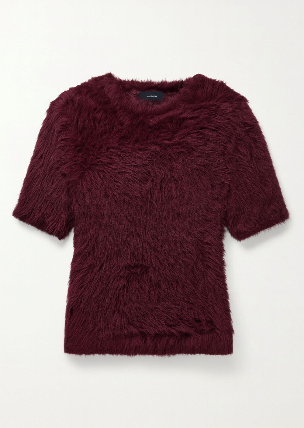 Tilly Faux Fur Top Burgundy