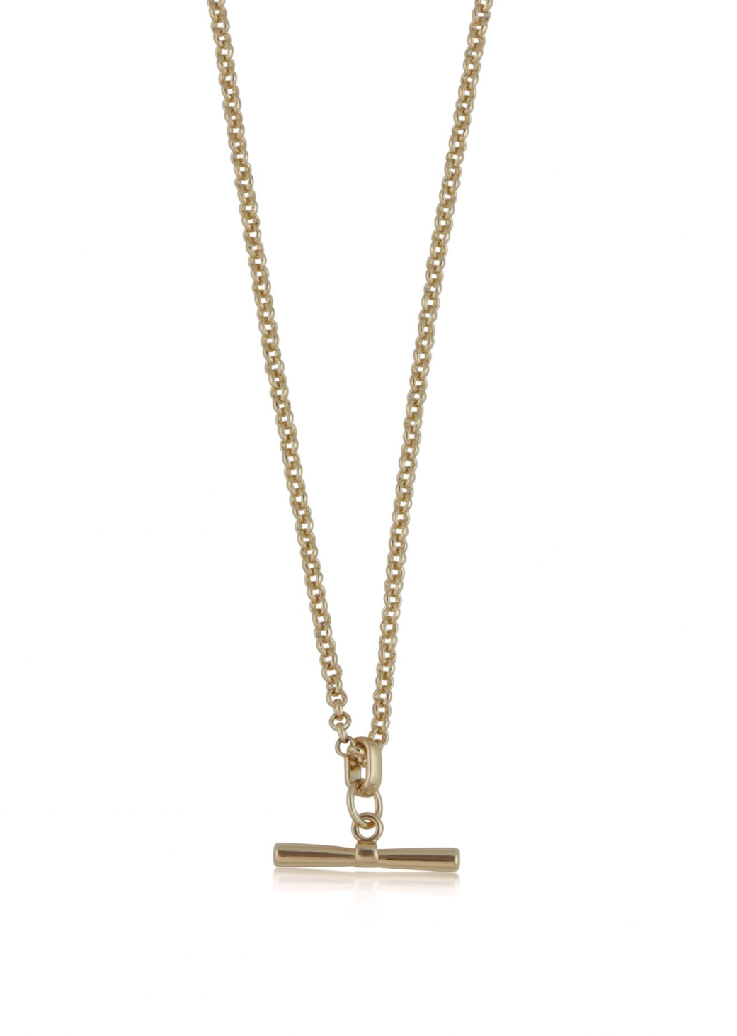 Octavia T Bar Gold Necklace