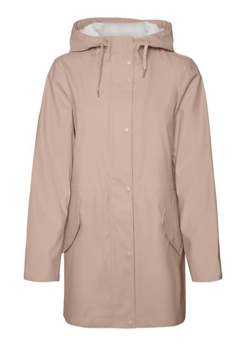 Pale pink 2025 rain coat