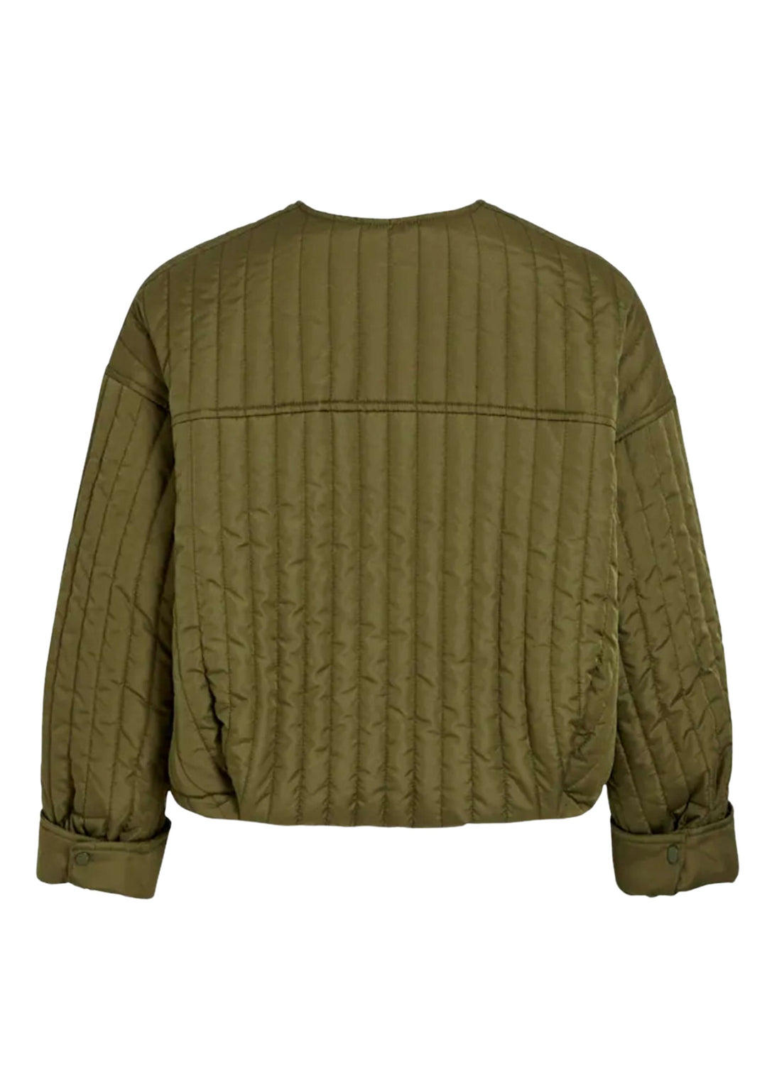 Tate Quilted Bomber Jacket in Khaki