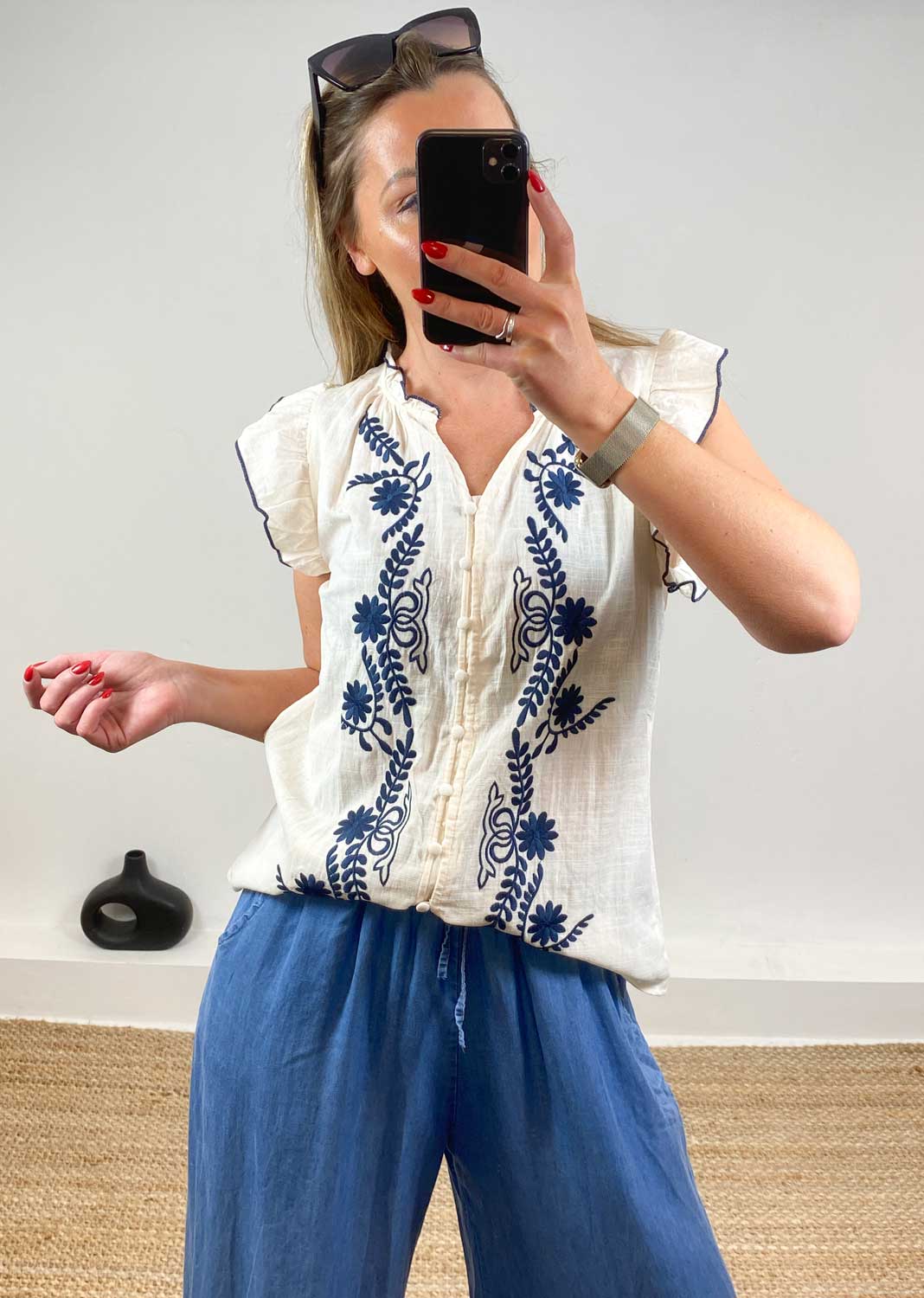 Alessia Embroidered Blouse