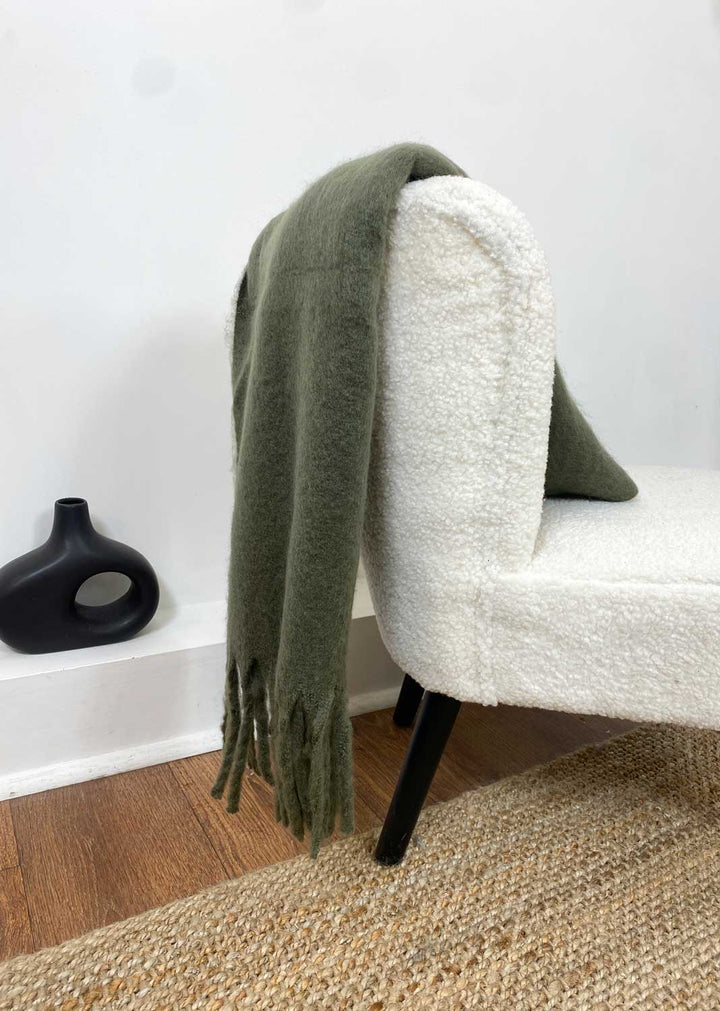 Alba Blanket Scarf in Khaki
