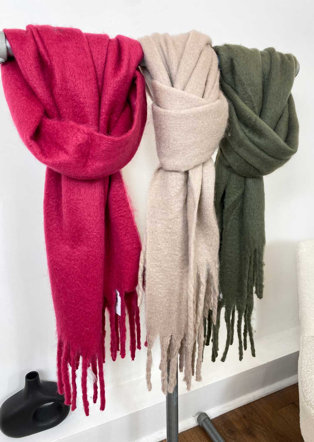 Alba Blanket Scarf in Khaki