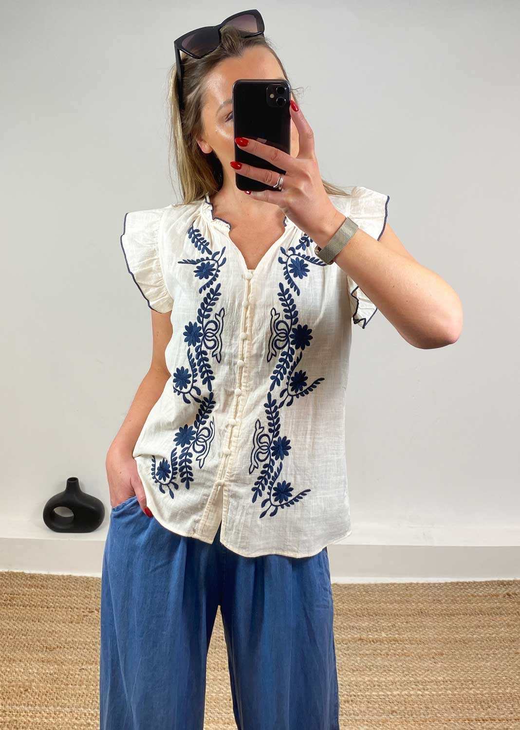 Alessia Embroidered Blouse