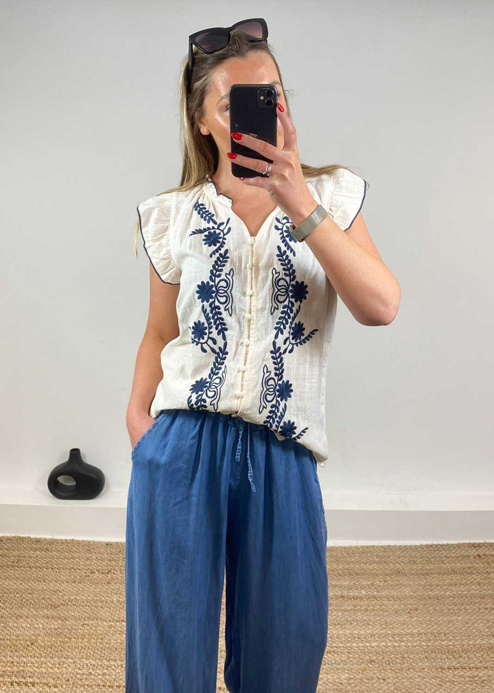 Alessia Embroidered Blouse