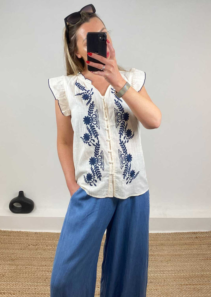 Alessia Embroidered Blouse