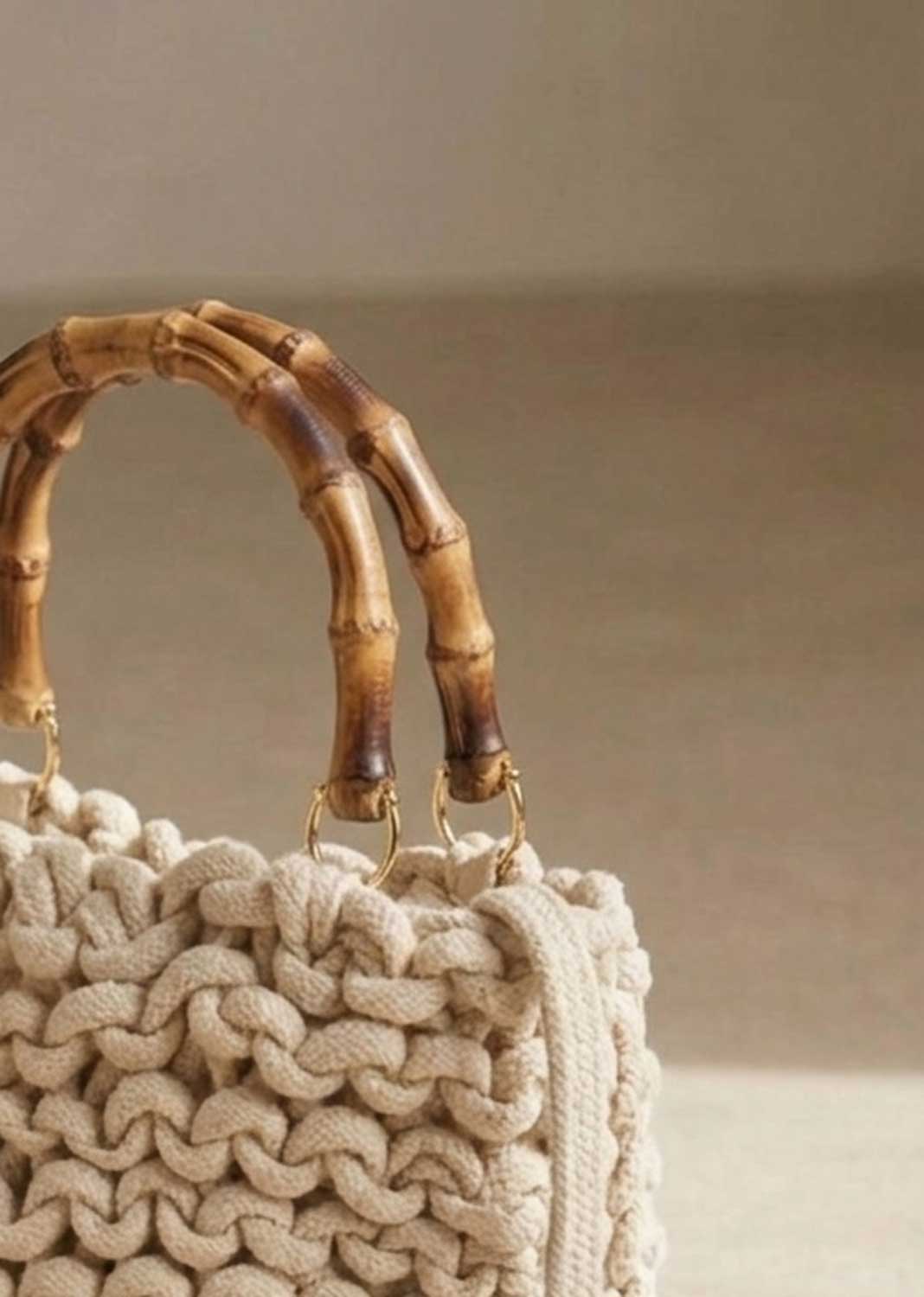 Alexa Cream Woven Crossbody Bag