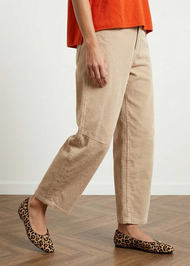Alexis Cream Cord Barrel Pants