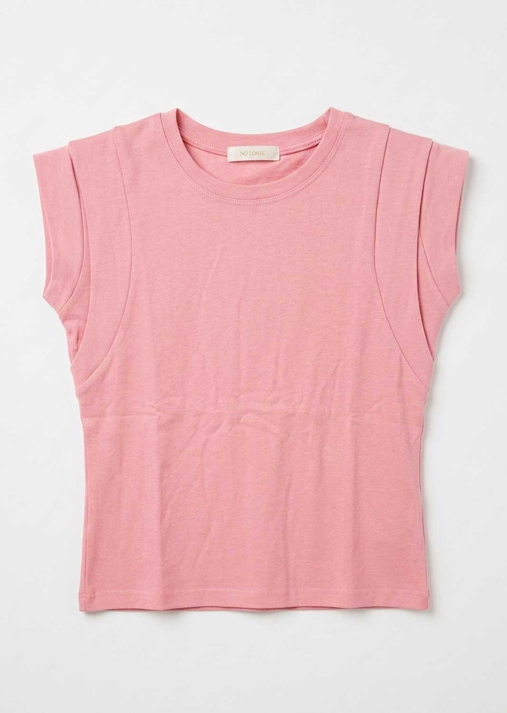 Pink Extended Shoulder Tshirt