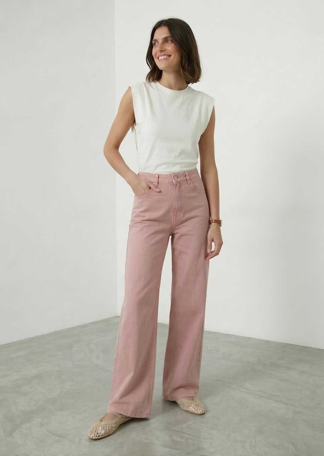 Arabella Washed Pink Jeans