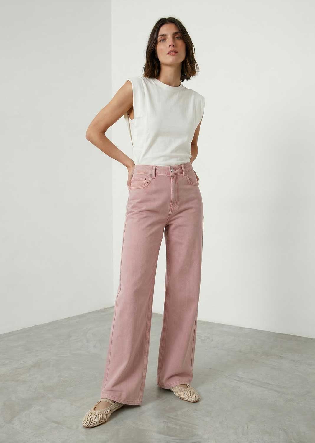 Arabella Washed Pink Jeans