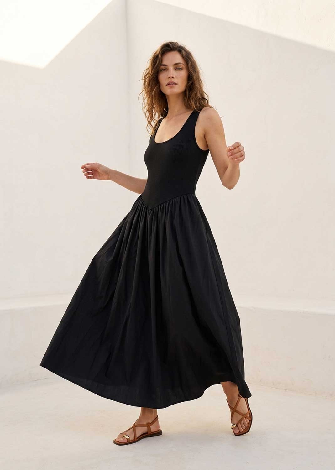 black Maxi dress
