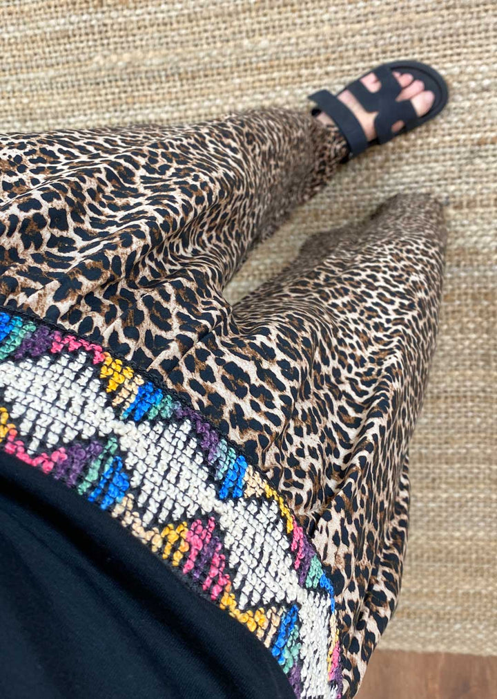 Ayesha Aztec Leopard Trousers