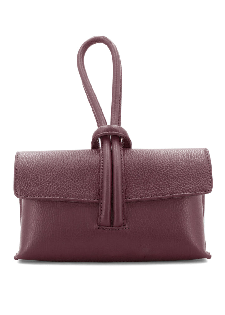 BURGUNDY LOOP HANDLE BAG
