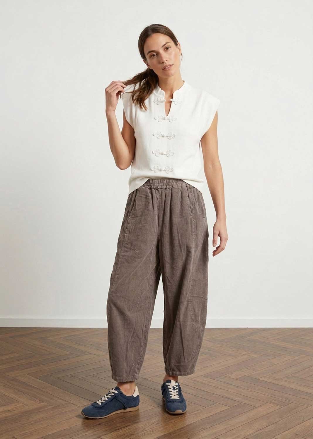 Beckett Mole Babycord Barrel Pants