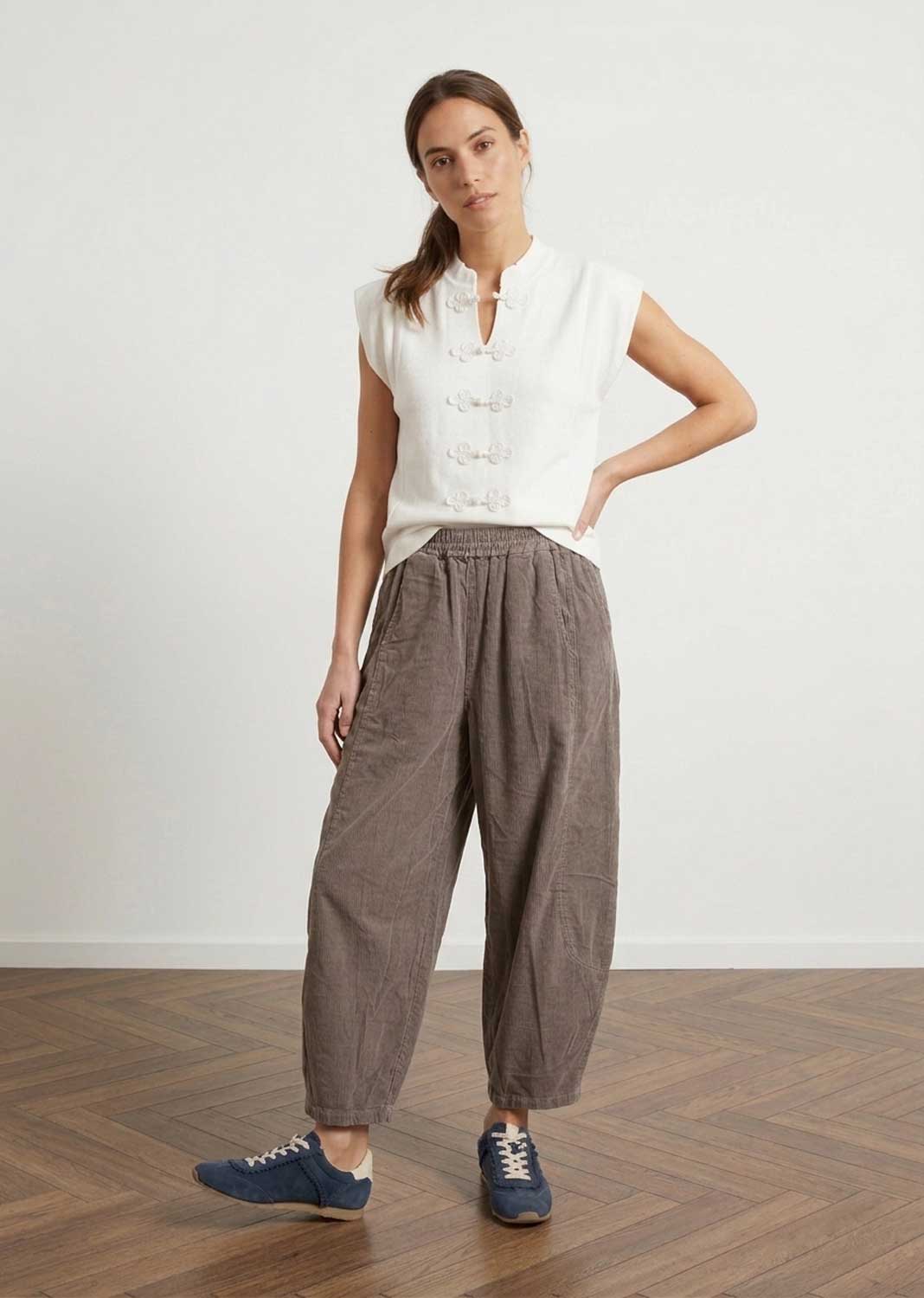 Beckett Mole Babycord Barrel Pants