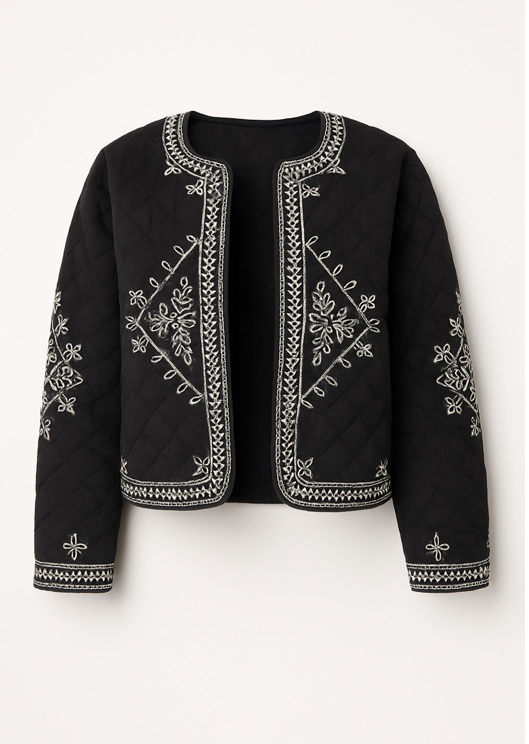Embroidered Black Jacket 