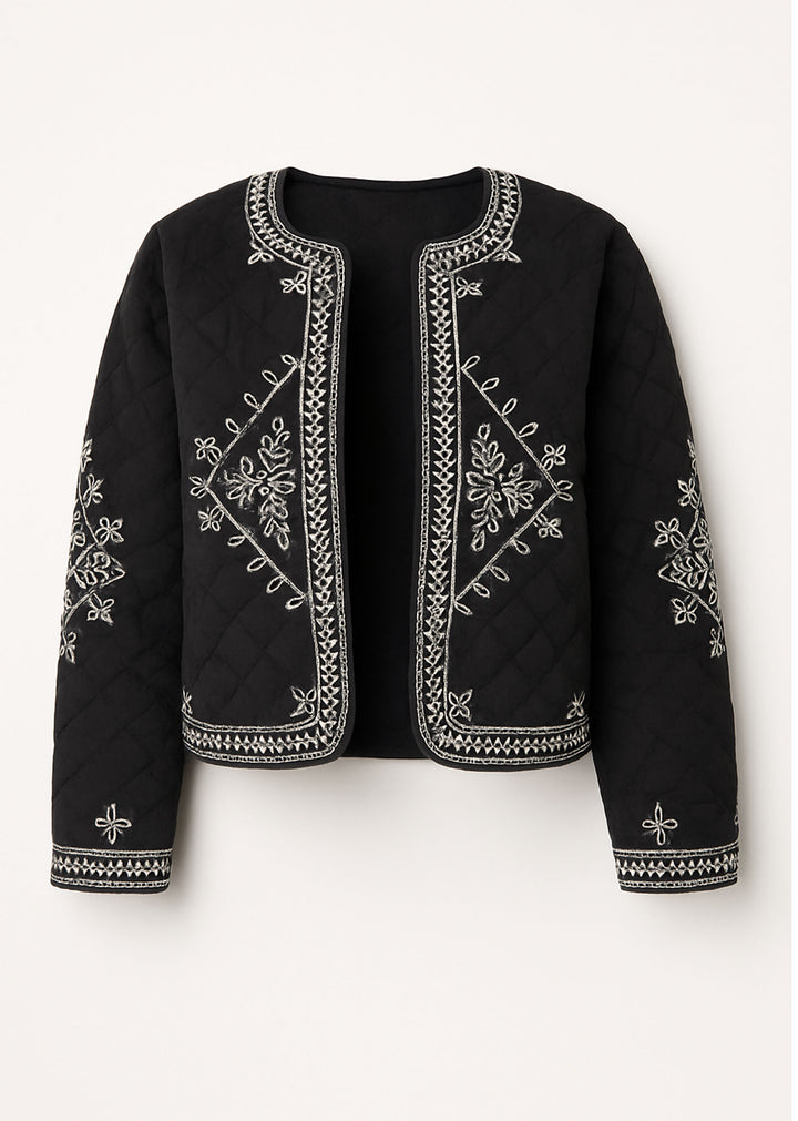 Embroidered Black Jacket 
