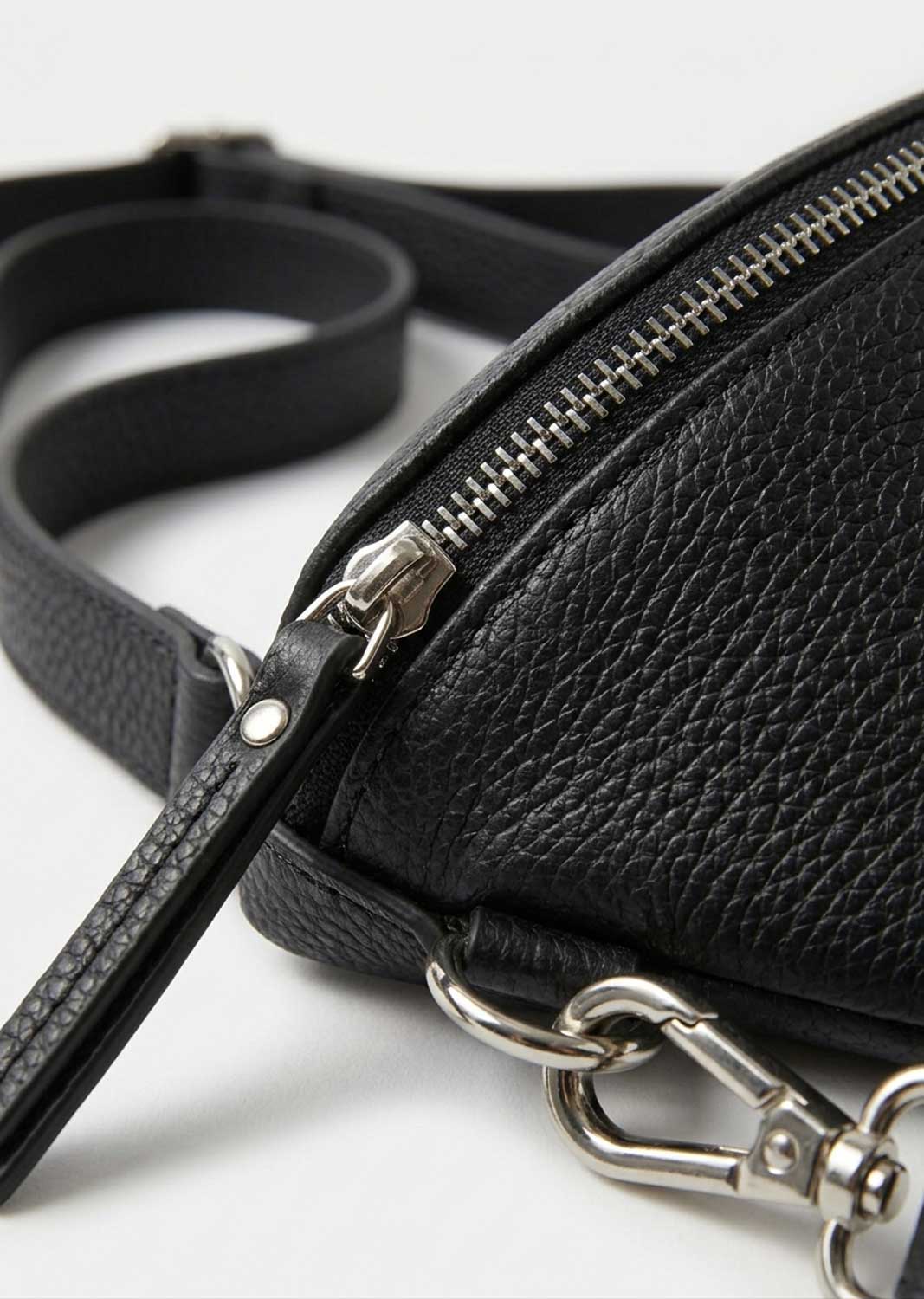 Bonnie Black Leather Sling Bag