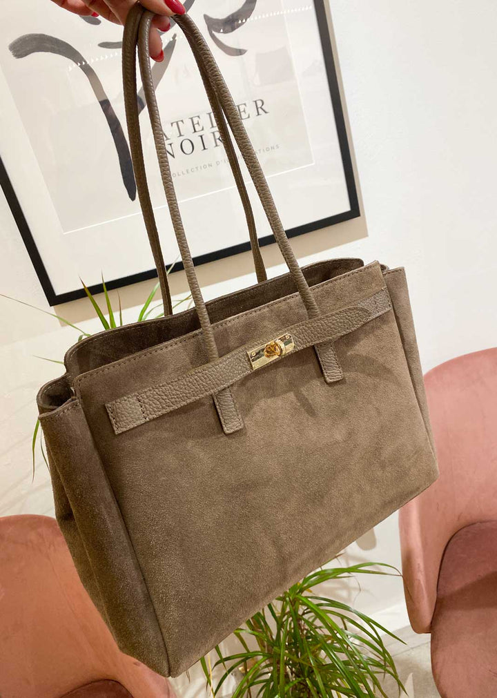 suede leather messenger shoulder bag