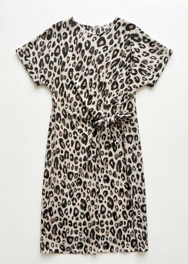 Brooke Leopard Tie Dress