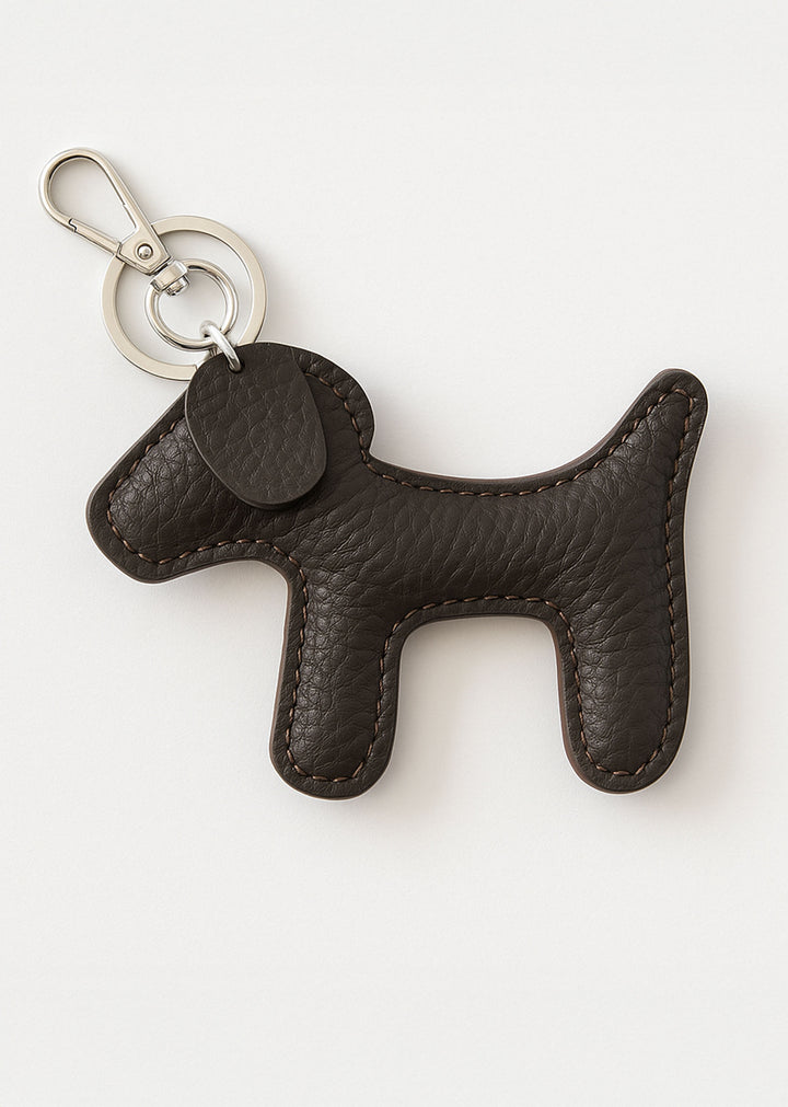 Leather Dog Keyring