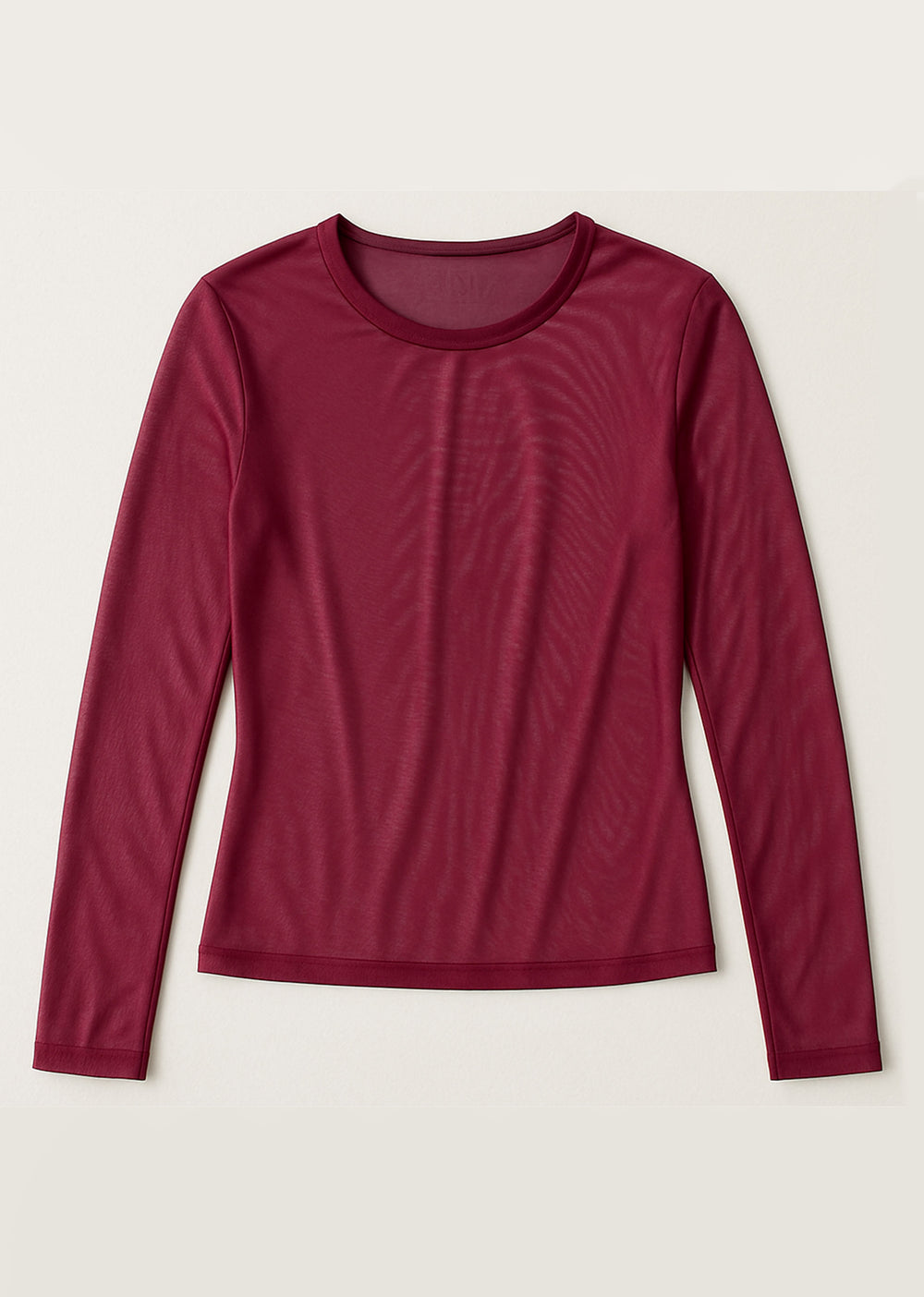 Burgundy Sheer Top