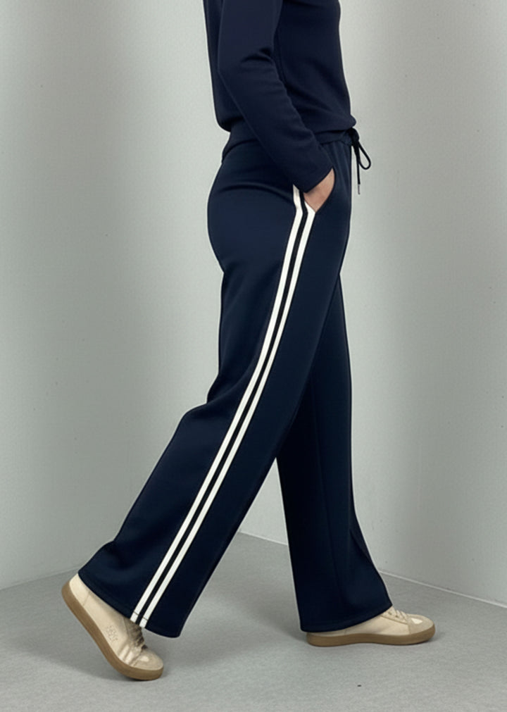 Cory Side Stripe Track Navy