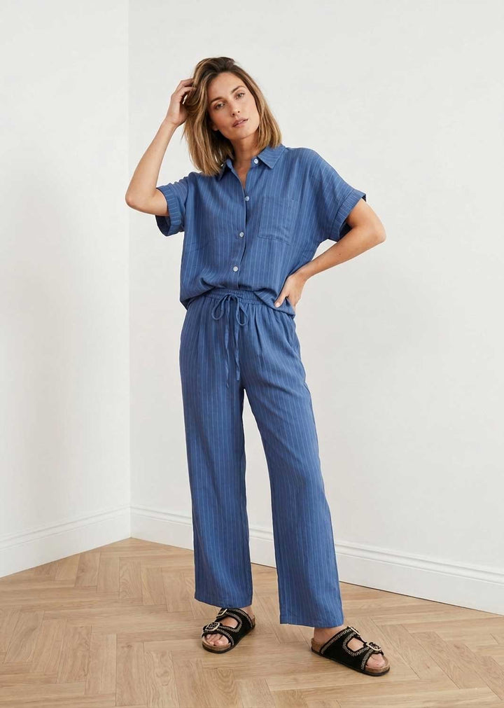 Cecilia Blue Stripe Co-ord Set
