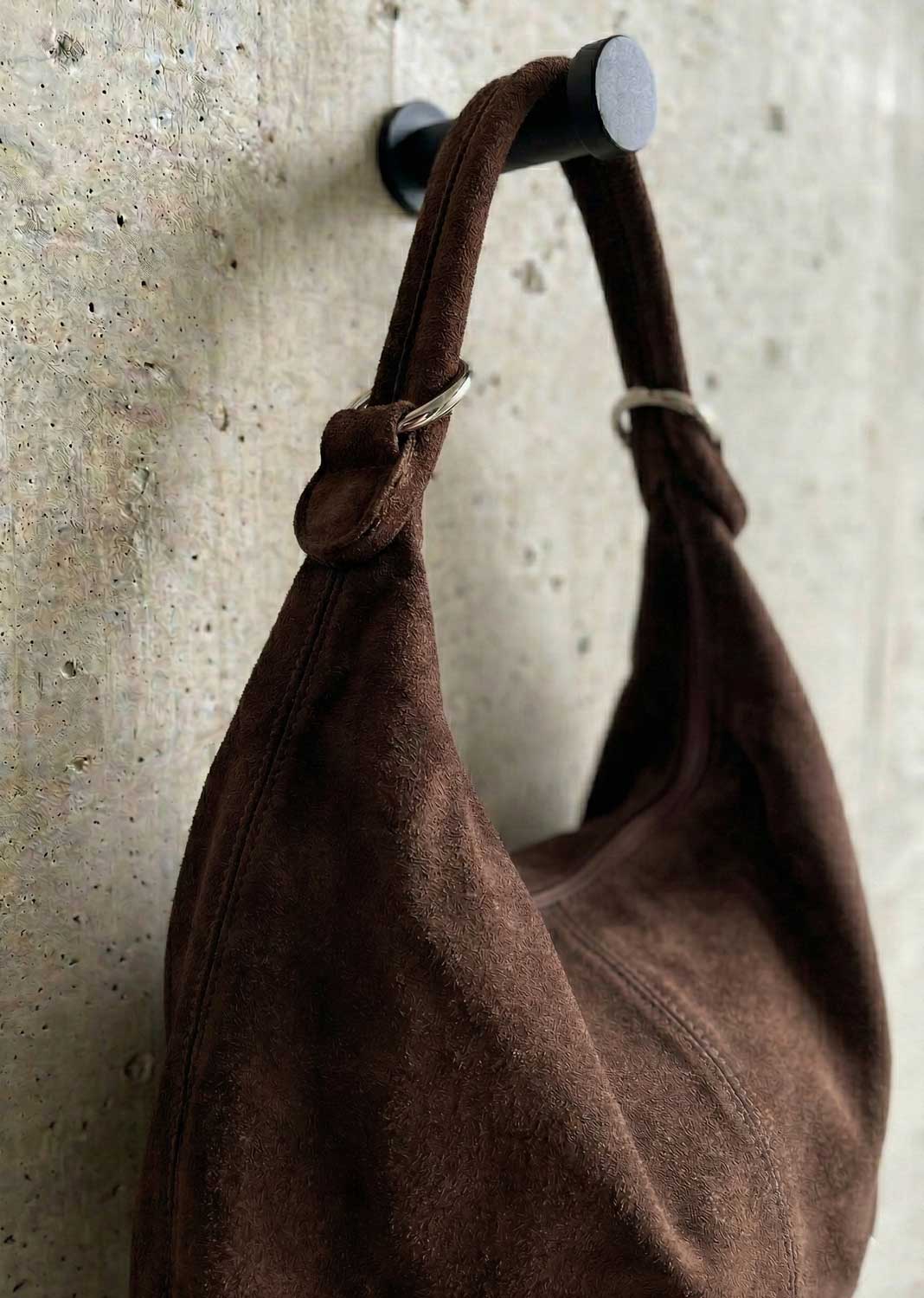 Cisco Suede Bag in Chocolate