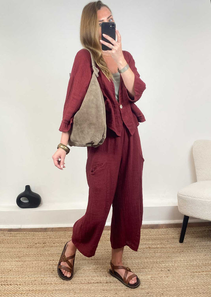 Cisco Suede Bag Taupe