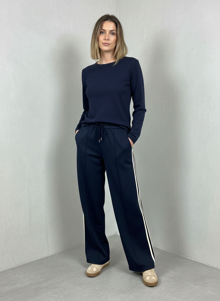 Cory Side Stripe Track Navy