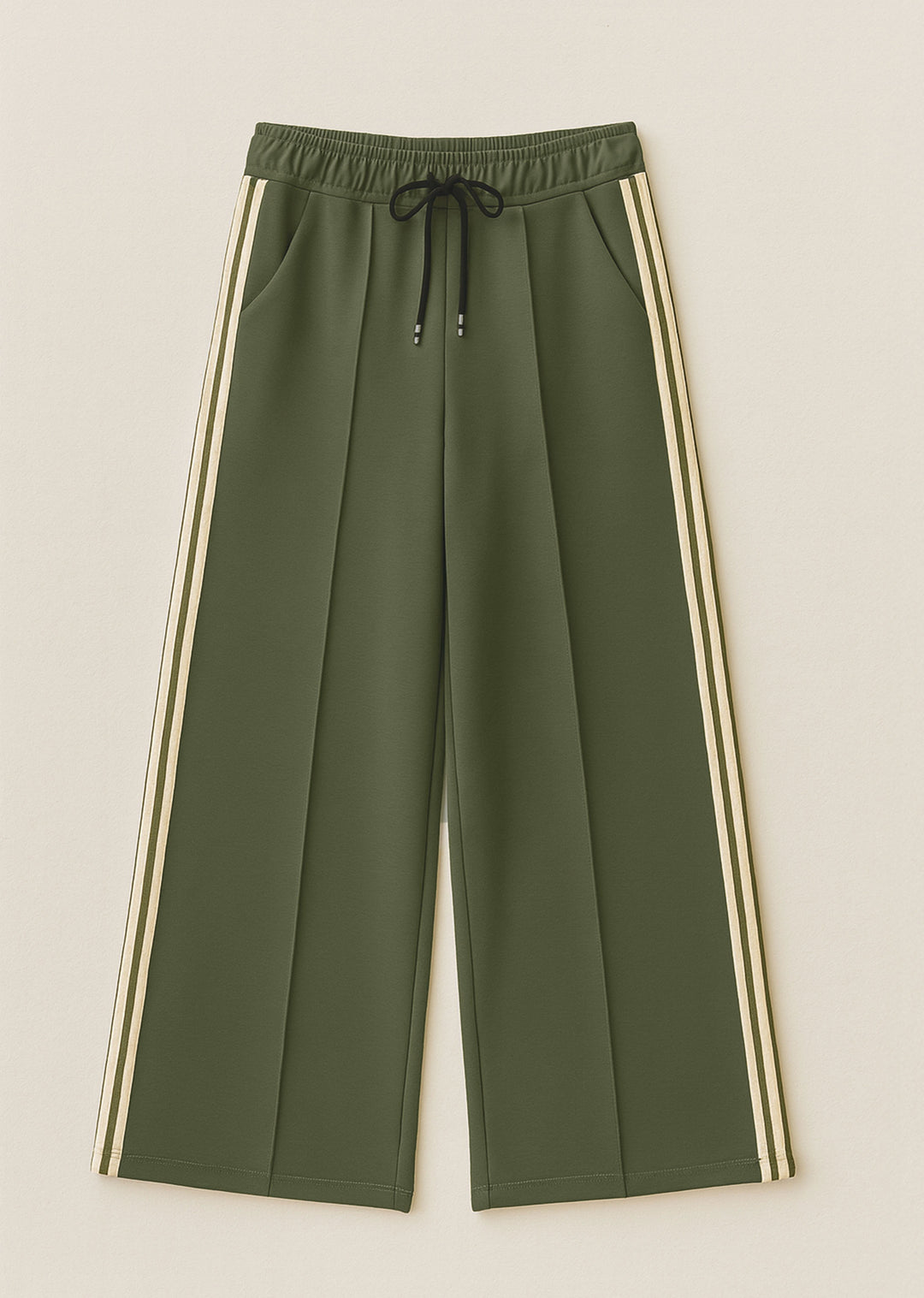 Cory Side Stripe Track Pants Khaki