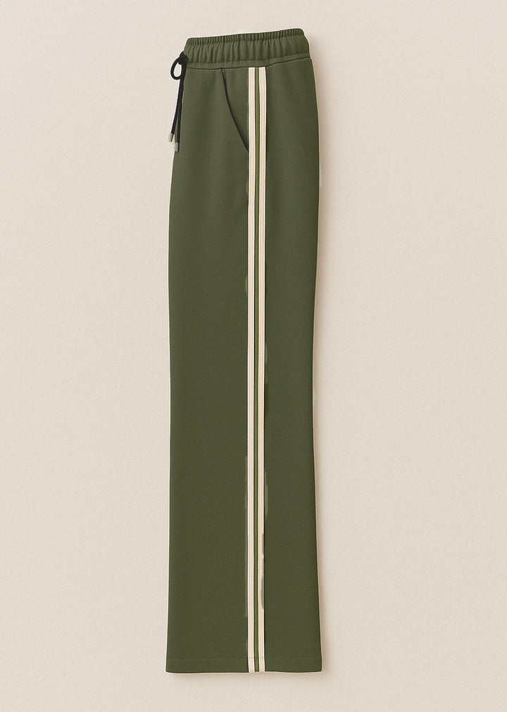 Cory Side Stripe Track Pants Khaki