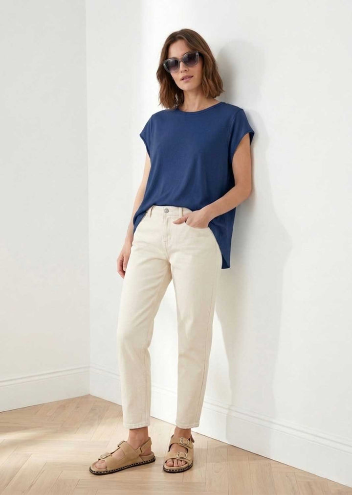 navy high low tshirt 