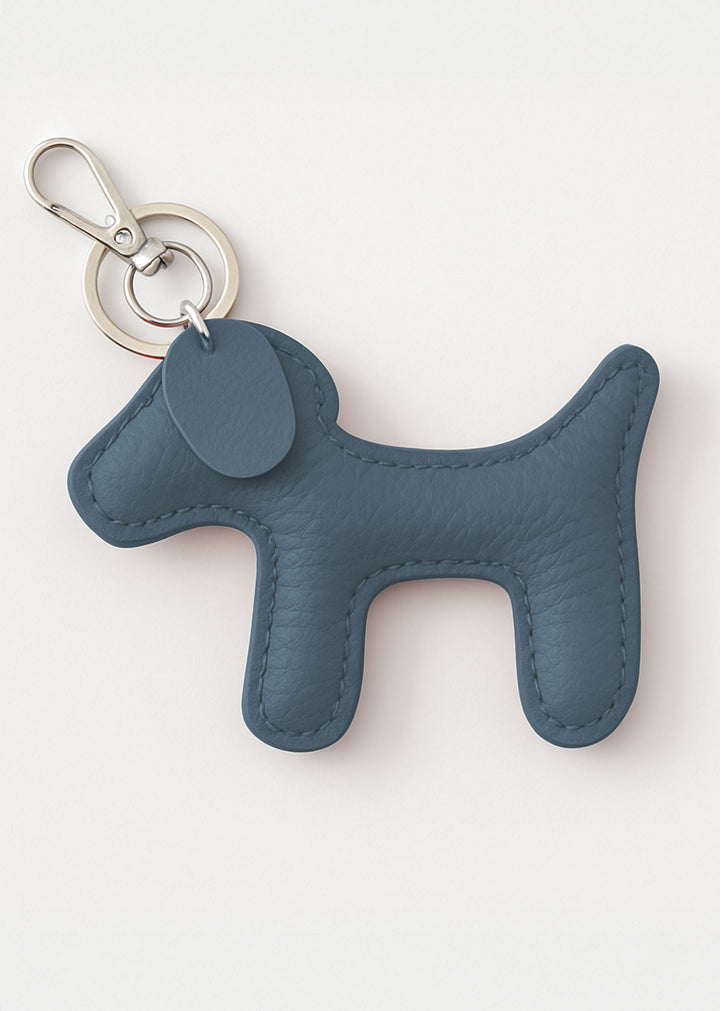 Leather Dog Keyring