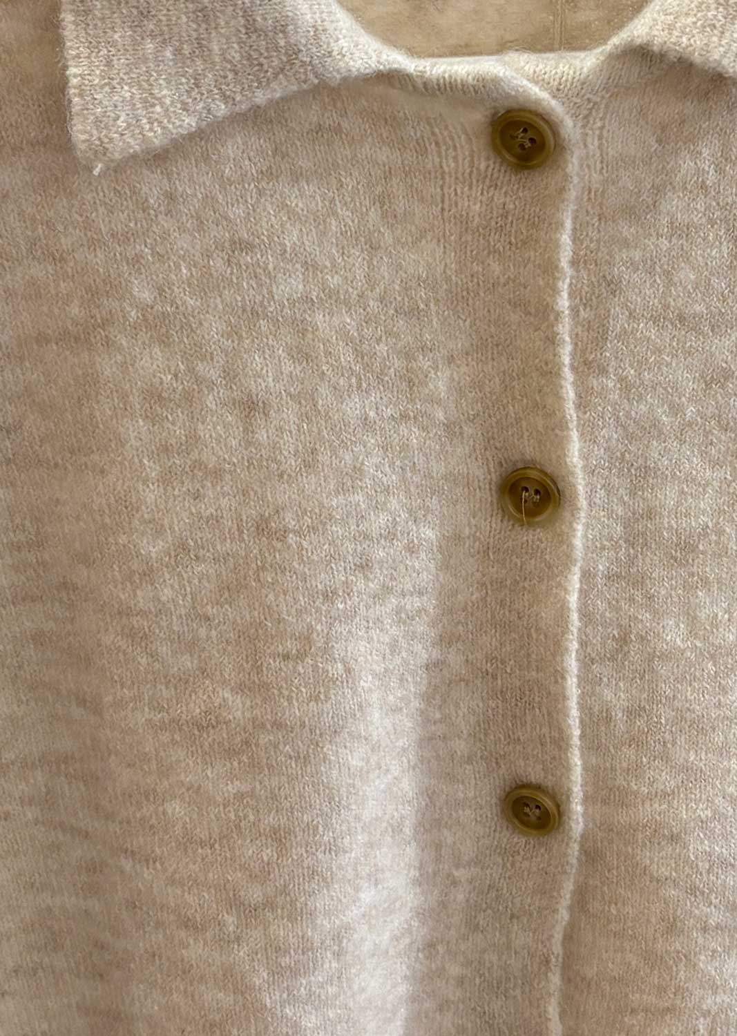 Eliza Short Sleeve Knit Cardigan Cream