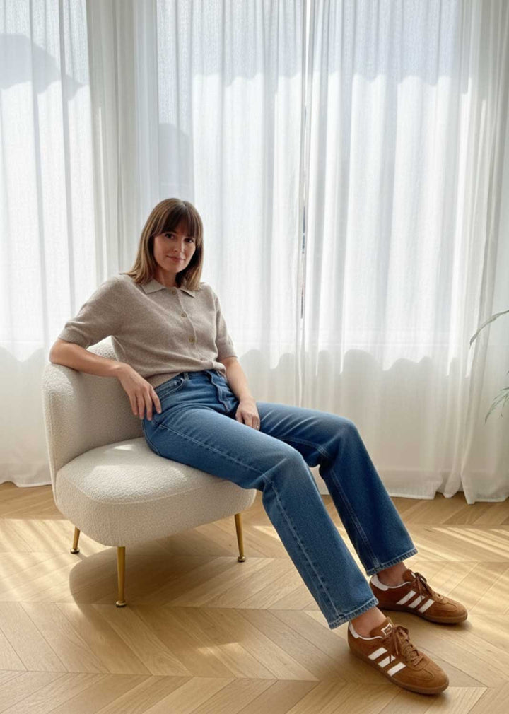 Eliza Short Sleeve Knit Cardigan Taupe