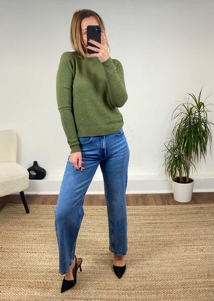 Alice Soft Knit Jumper in Khaki