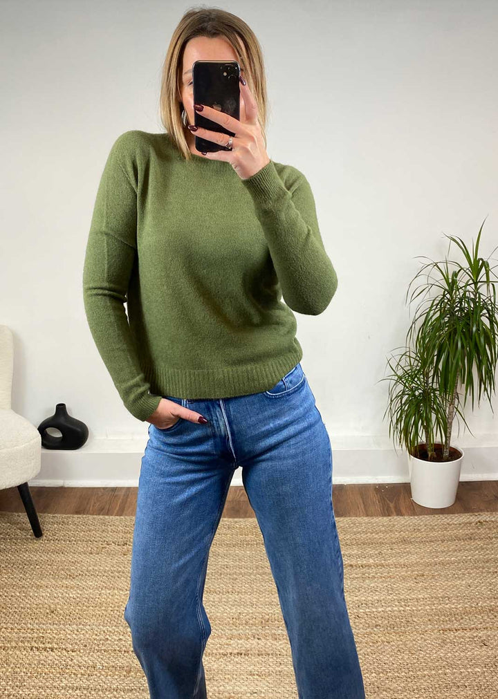 Alice Soft Knit Jumper in Khaki