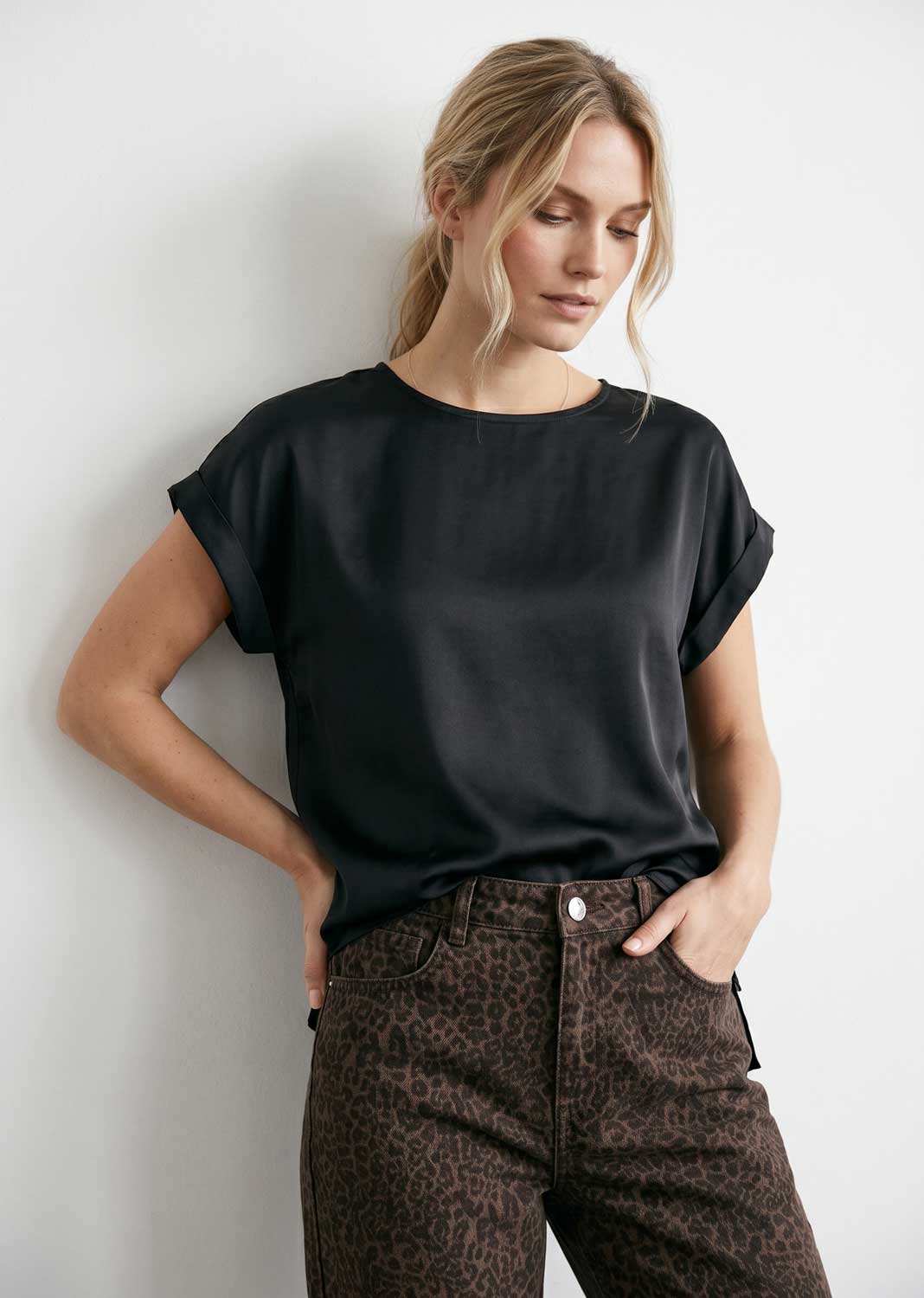 Ellette Satin Front Top