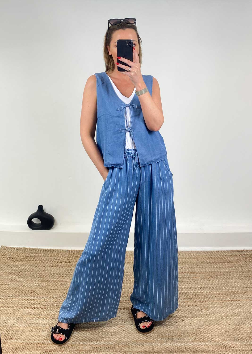 Fleur Tencel Waistcoat