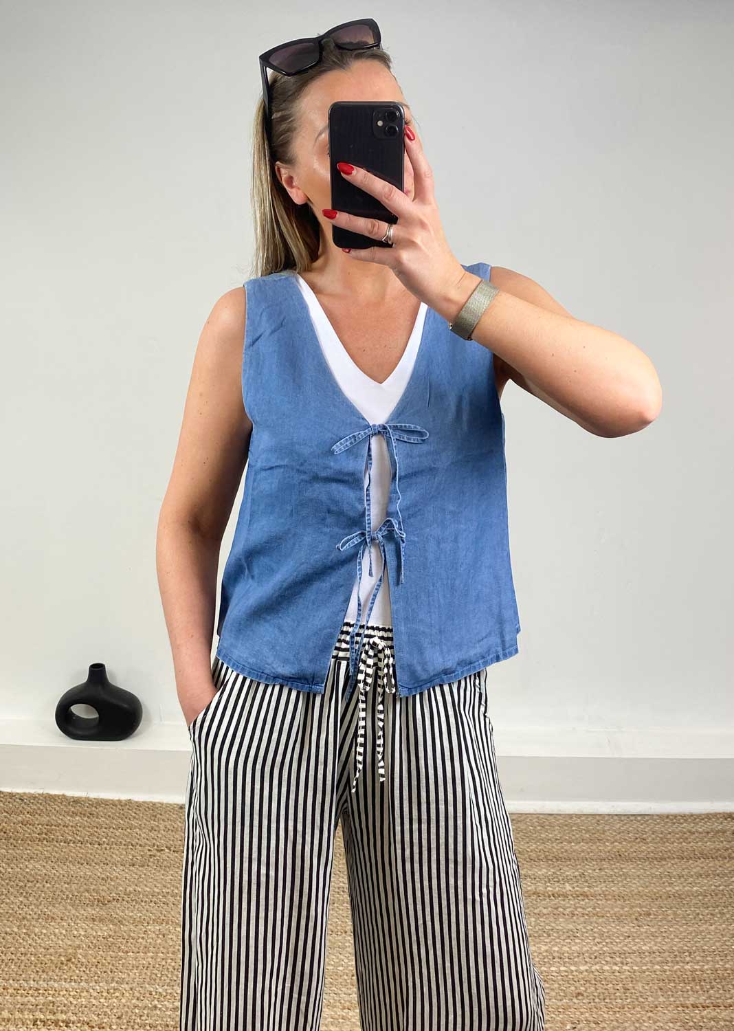 Fleur Tencel Waistcoat