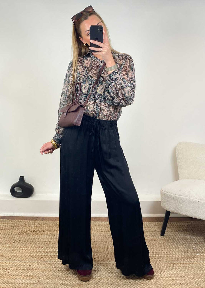 Gabriella Paisley Blouse in Green