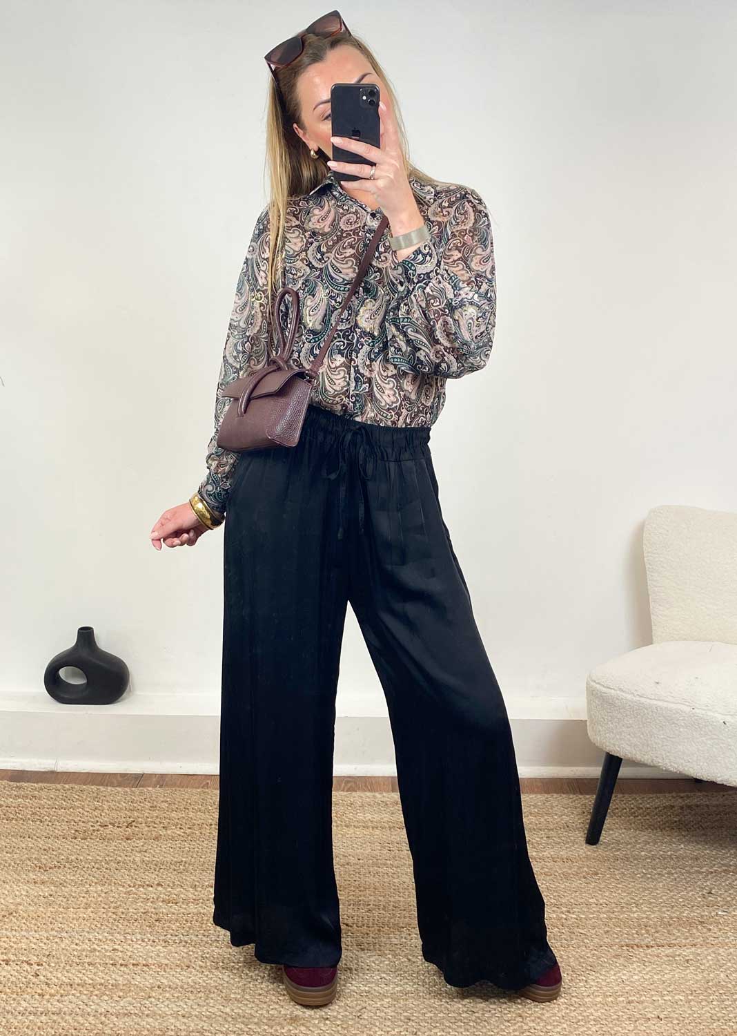 Gabriella Paisley Blouse in Green